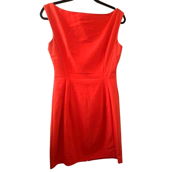 EUC | Zara Trafaluc | Coral red | Short dress | Lined | Scoop Neckline | Size: L - Picture 4 of 10